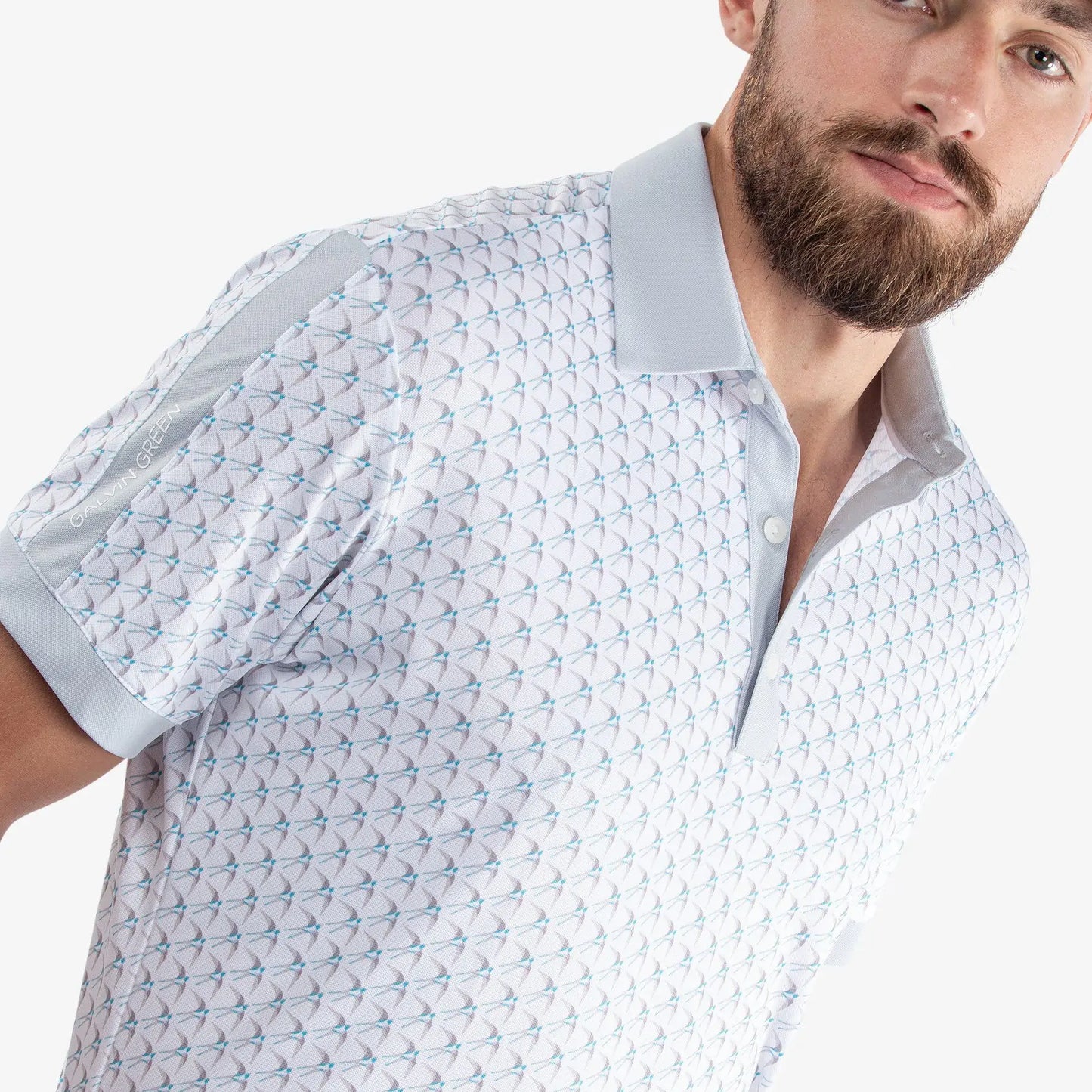 MALCOLM - White/Cool grey/Aqua