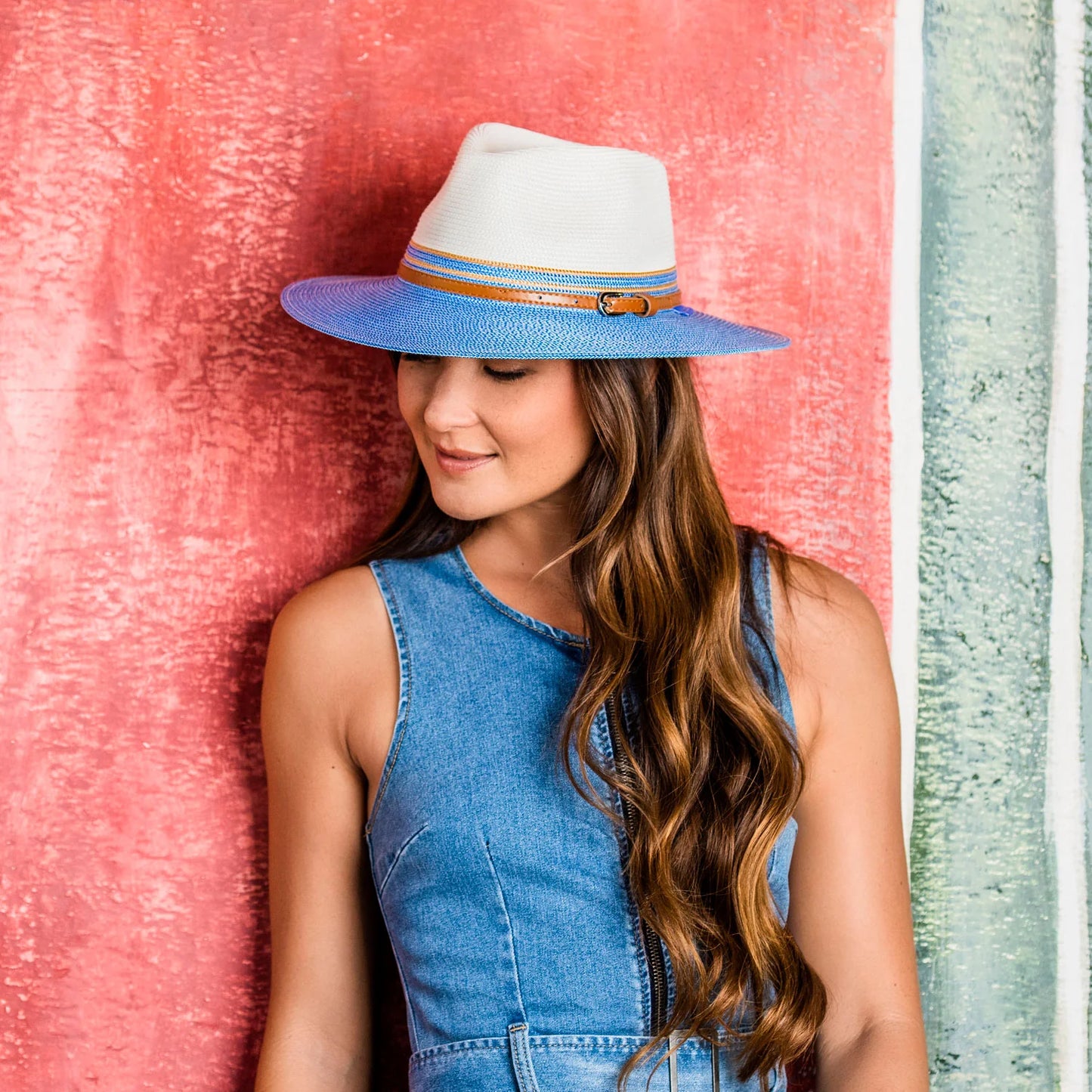 Kristy -  Ivory/Ice Blue