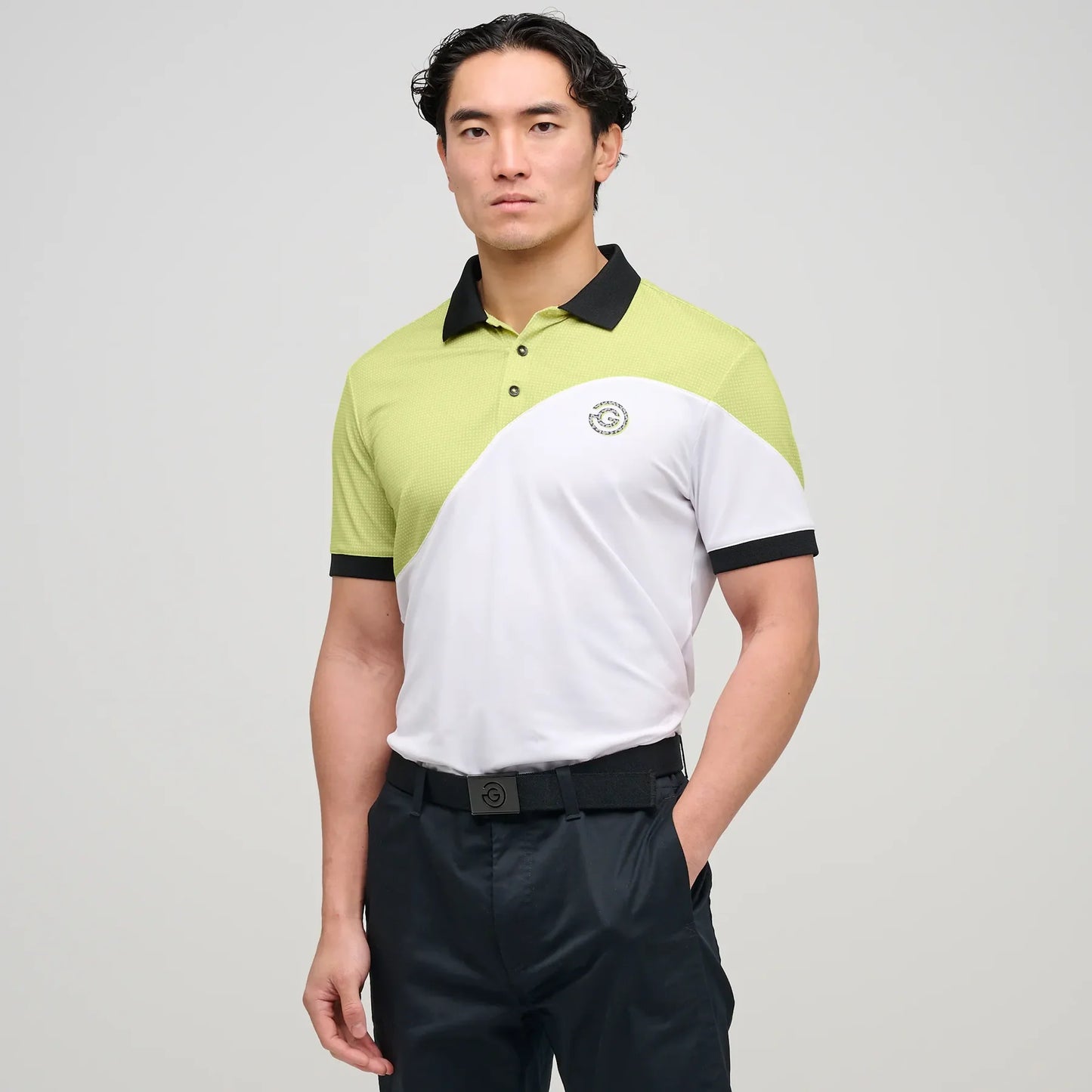 MYRON - White/Sunny lime