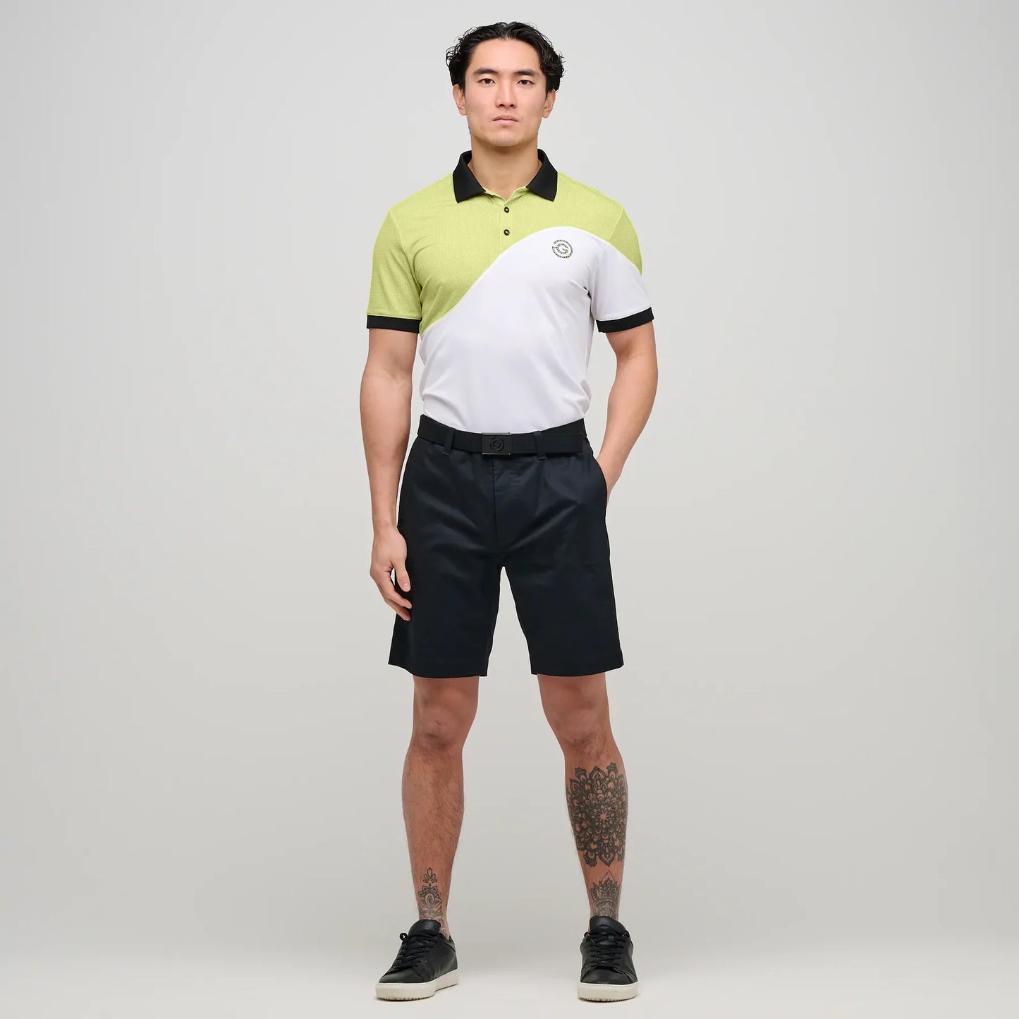 MYRON - White/Sunny lime