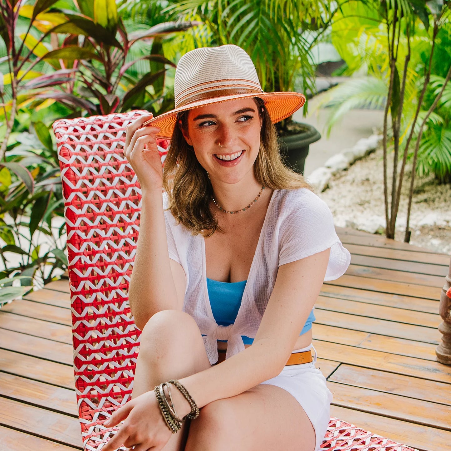 Petite Kristy - Ivory/Coral